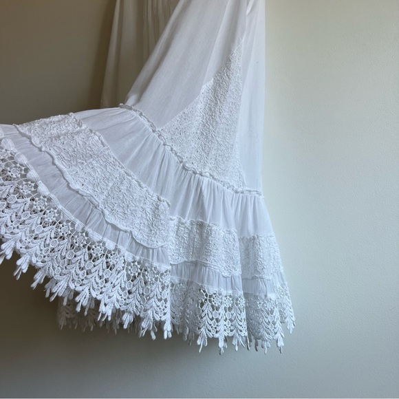 Muche et Muchette Embroidered Cotton Voile Dress in White - Picture 6 of 15